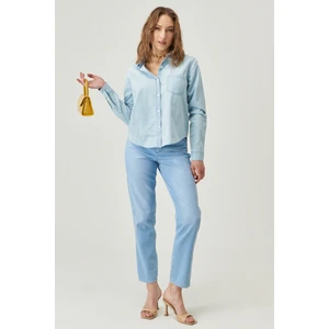 WRANGLER Kadın Mom Fit Denim Yüksek Bel Jean Kot Pantolon