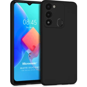 Matte Silicone Tecno Spark 8c Kılıf Siyah