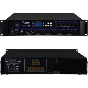 WM-2250U 250 Watt 100 Volt Usb/mp3/bluetooth 6 Bölgeli Trafolu Mıxer Anfi