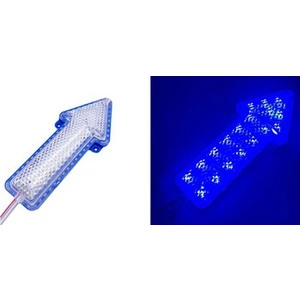 Ok Şeklinde LED Flaşör (Çakar) Devreli 2 Adet Set – 12V – 2x 18 LED