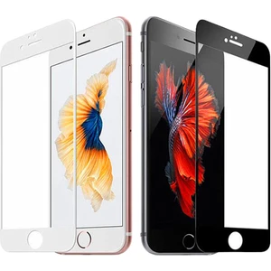 Apple iPhone 6s Ekran Koruyucu 9d Tam Kaplayan Kavisli Beyaz