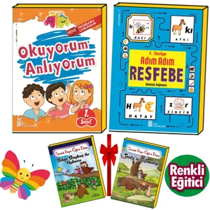 Ata Yayıncılık  1.Sınıf Okuduğunu Anlama Ve Resfebe+Hikayeler