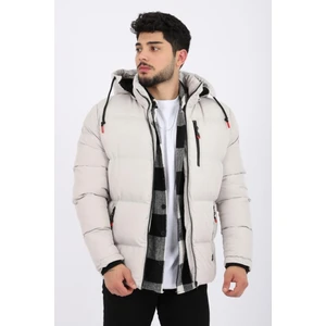 Stil Kombin Göğüs Fermuarlı Geniş Dikişli Şişme Mont Pldp 2940