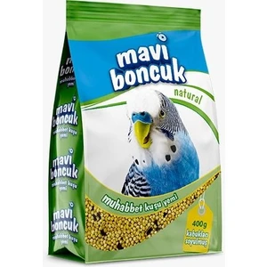 Mavi Boncuk Kabuksuz Muhabbet Kuşu Yemi 400 Gram - Kabuğu Soyulmuş Yem 1 Adet