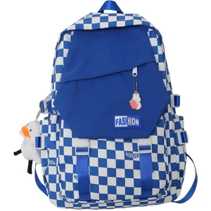 Ivy Stationery Kontrol Desenli Öğrenci Sırt Çantası (Yurt Dışından)