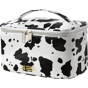 Çok Bölmeli Makyaj Çantası - Siyah/beyaz (Yurt Dışından)