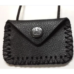 Boş Deri Cevşen Kabı Kılıfı Askılı Kolye Kare