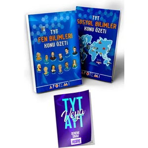 Apotemi Yayınları  TYT Fen Bilimleri - TYT Sosyal Bilimler Konu Özetleri - Deneme Sınavı