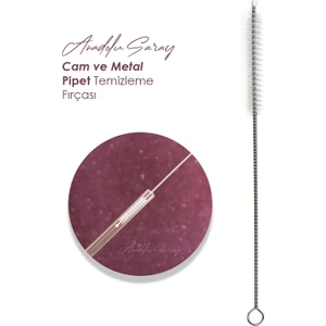 Anadolu Saray Pratik Cam ve Metal Krom Pipet Temizleme Fırçası | Pipet Temizlik Fırçası - 1 Adet