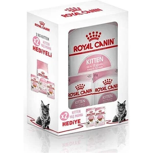 Royal Canin Kitten Küçük Irk Yavru Kedi Maması 2 kg + 2 'li Yaş Mama Hediye