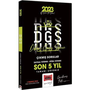 Yargı Yayınevi DGS 2023 Son 5 Yıl Tamamı Çözümlü Çıkmış Sınav Soruları
