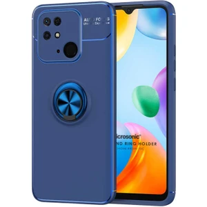 Xiaomi Poco C40 Kılıf Kickstand Ring Holder Lacivert