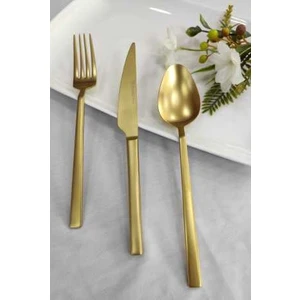 Stayle Brondoff 18 Parça Mat Gold Titanyum Çatal Kaşık Seti