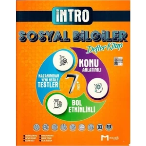 Mozaik Yayınları 7.Sınıf Intro Defter Sosyal Bilgiler - 2022