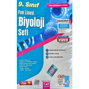 Çap Yayınları 9. Sınıf Fen Lisesi Biyoloji Seti 2023