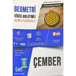 Çap Yayınları Geometri Çember Video Anlatımlı Soru Fasikülü 2023