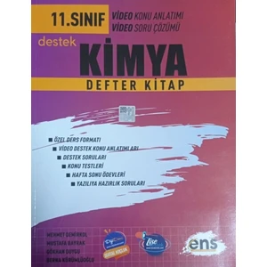 ENS Yayıncılık 11. Sınıf Kimya Destek Defterim