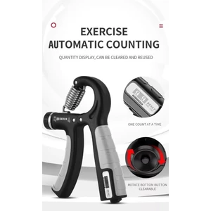 Newstore Home Siyah Ayarlanabilir Sayaçlı El Yayı 5-60 kg Bilek