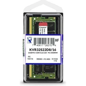 16GB Ddr4 3200MHZ Sodımm CL22 KVR32S22D8/16 Kıngston