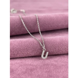 Bey Silver 925 Ayar Gümüş U Harfi