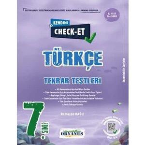 Okyanus Yayınları 7. Sınıf Kendini Check - Et Türkçe Tekrar Testleri (Ciltli)