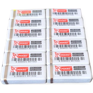 Mikro 2B-24T Beyaz Silgi 12'li Paket