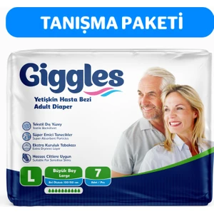 Yetişkin Bel Bağlamalı Hasta Bezi Large 7'Li 1 Paket 7 Adet