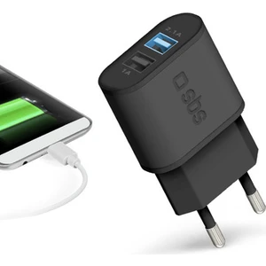 2xusb-A Hızlı Seyahat Şarj Cihazı-Siyah