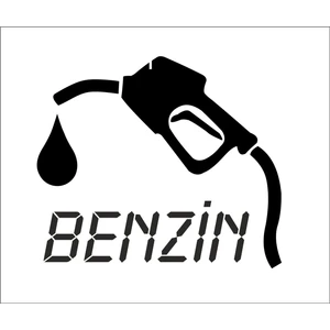 Oto Sticker Benzin Yakıt Deposu Depo Kapağı Stickeri