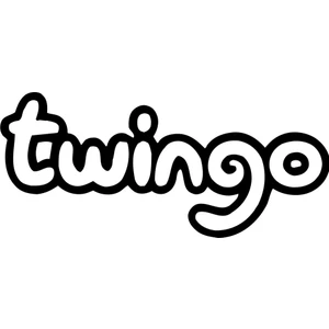Oto Sticker Renault Twingo Sticker Yazı Logo Stickeri 2 Adet 17X5Cm