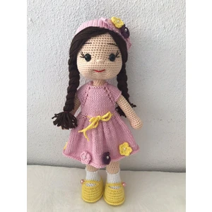 Oyuncak Park Elif Bebek Amigurumi Organik Oyuncak