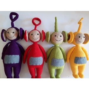 Oyuncak Park Teletubbies (Teletabiler) Takımı Amigurumi Organik Oyuncak