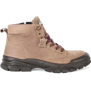 220021 Vizon Nubuk %100 Deri Erkek Kışlık  Bot Ayakkabı