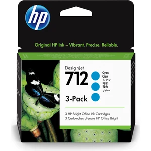 Hp 712 Cyan Mavi 29ML 3lü Paket Plotter Kartuşu 3ED77A