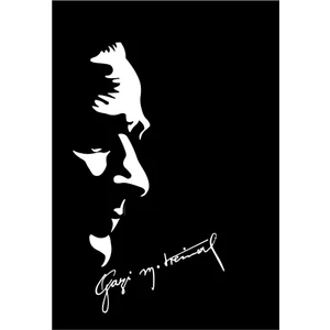 Oto Sticker Atatürk Silüeti Ve Gazi Mustafa Kemal Imza Stickeri