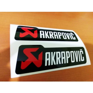 Oto Sticker Orjinal Akrapovic Sticker Seti 2 Adet