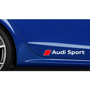 Oto Sticker Audi Sport Stickeri Çift Renk 2 Adet Set Araba Etiketi