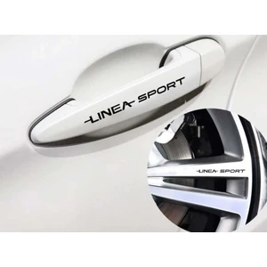 Oto Sticker Fiat Linea Sport Kapı Kolu Ve Jant Sticker Seti 8 Ade