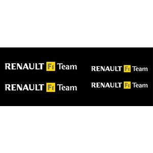 Oto Sticker Renault F1 Team Sticker Seti 4 Parça