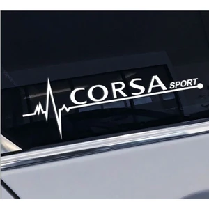 Oto Sticker Opel Corsa Nabız Kalp Atışı Sticker 2 Adet