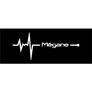 Oto Sticker Renault Megane 1 Nabız Kalp Atışı Sticker 2 Adet V1