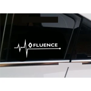 Oto Sticker Renault Fluence Nabız Kalp Atışı Sticker 2 Adet