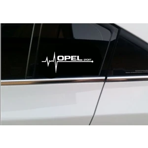 Oto Sticker Opel Nabız Kalp Atışı Sticker 2 Adet V1