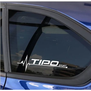 Oto Sticker Tipo Nabız Kalp Atışı Sticker 2 Adet