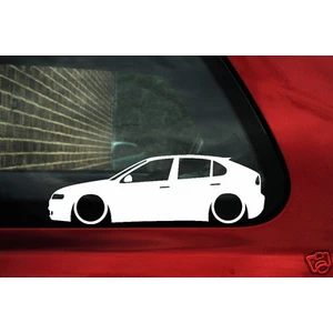 Oto Sticker Seat Leon Mk1 Basık Kelebek Silüet Stickeri 2 Adet
