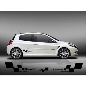 Oto Sticker Renault Sport Sticker Seti Sağ Sol Araba Stickeri Yeni Nesil