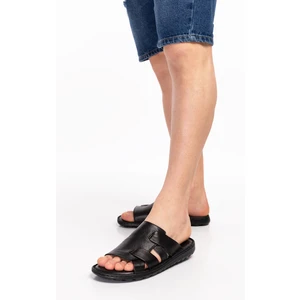 Erkek Siyah Hakiki Deri Comfort Taban Terlik