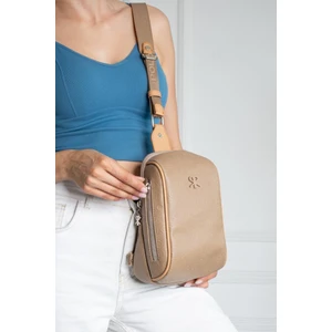Impolo Lilyan Vizon Taba Kadın Bel ve Çapraz Çanta 25X16 Ebatında