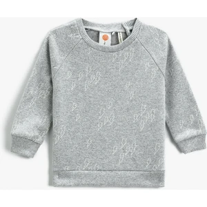 Basic Sweatshirt Bisiklet Yaka