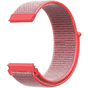 Samsung Galaxy Watch 46 Mm İçin Uyumlu Dokuma Kordon Pembe